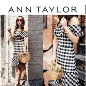 NWT Ann Taylor Gingham dress